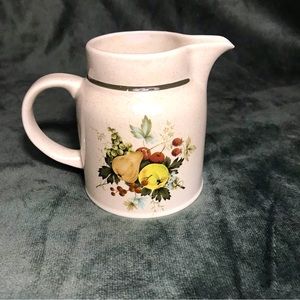 Royal Doulton Lambethware  cornwall Fruit pattern small milk jug creamer